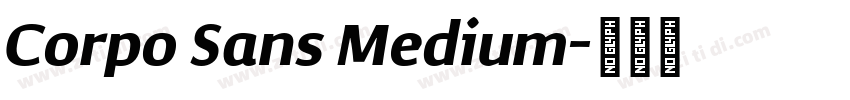 Corpo Sans Medium字体转换